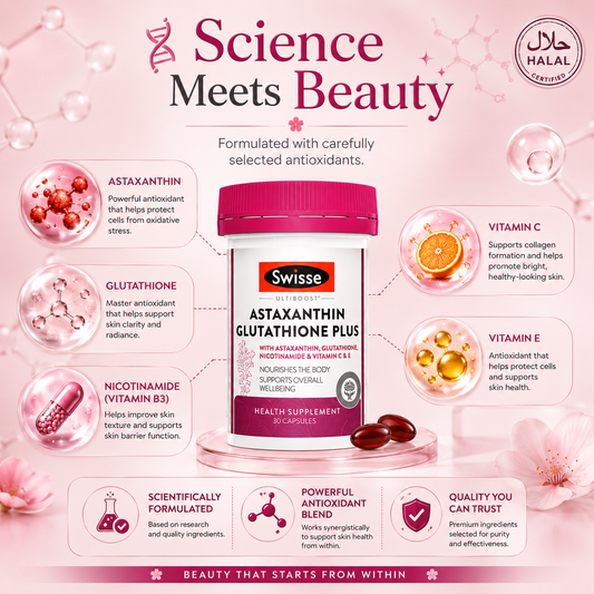 Swisse Ultiboost Astaxanthin Glutathione Plus