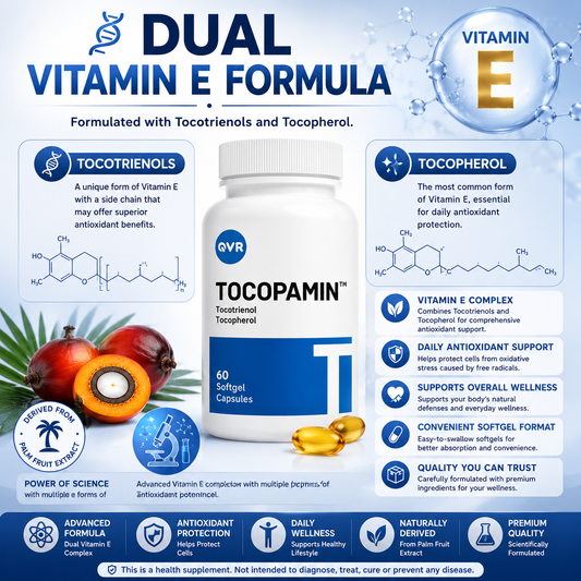 Tocopamin™ 120mg | 60 Softgels Heart Liver Brain Support Antioxidant Supplement