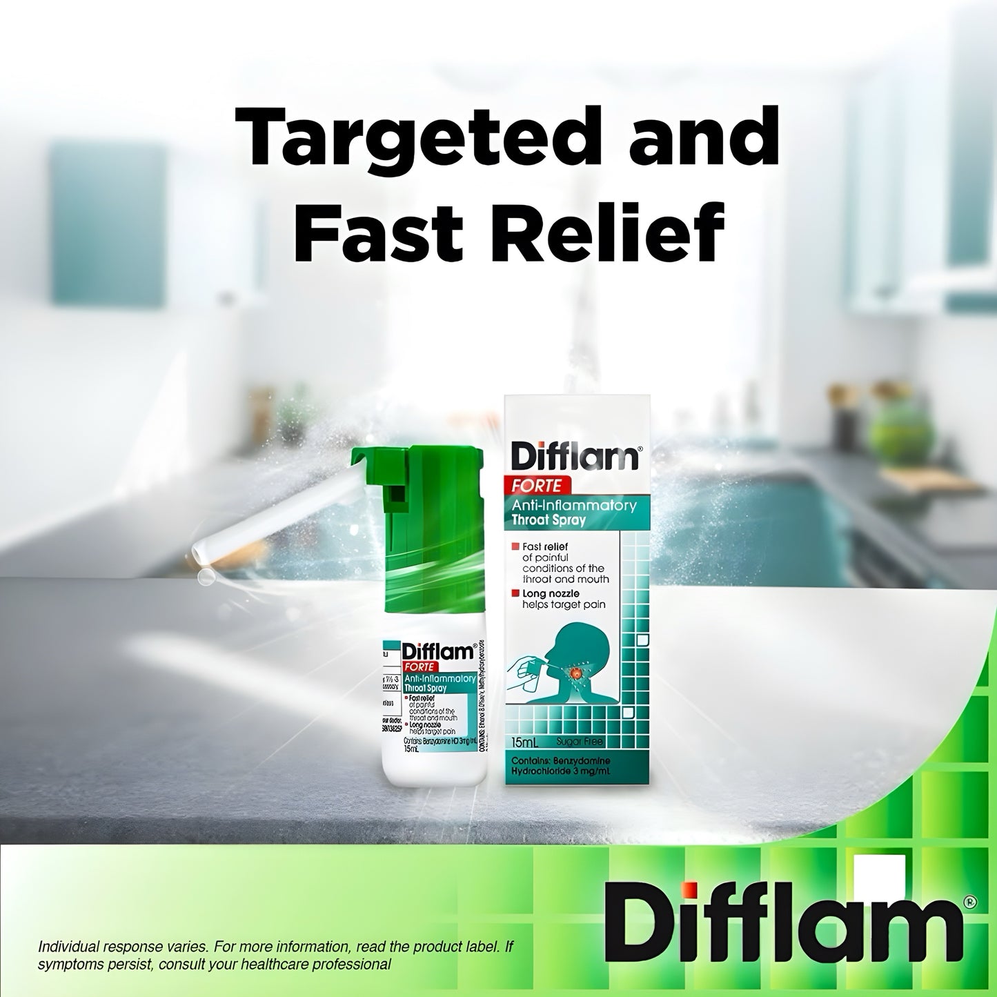 💨 Difflam Forte 15mL Spray | 🔥 Anti-Inflammatory | ⚡ Rapid Relief for Sore Throat & Mouth Pain