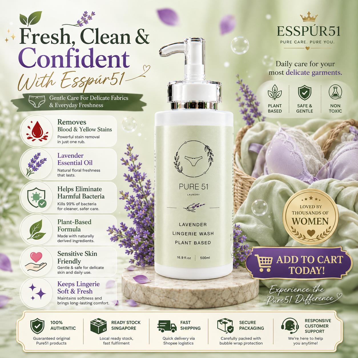 Esspúr51 Lingerie Wash 500ml