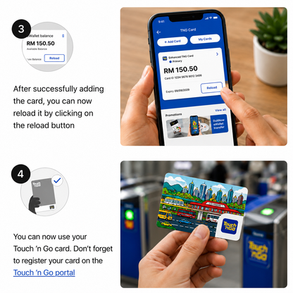 2026 Enhanced Touch ‘n Go Card – NFC Reload via eWallet
