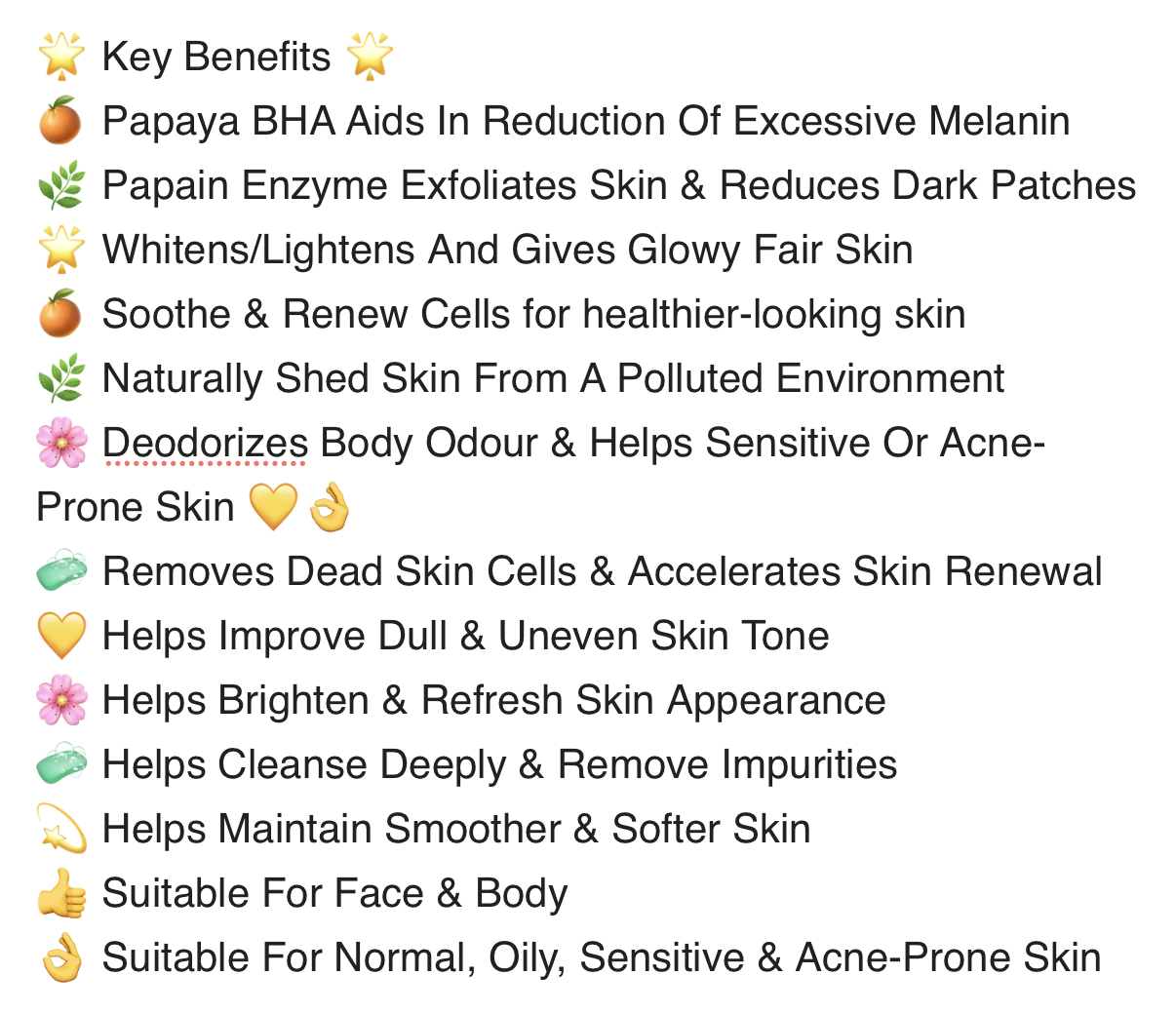 Papaya AHA+BHA Soap – Brightening, Exfoliating & Glow Skin | Face & Body