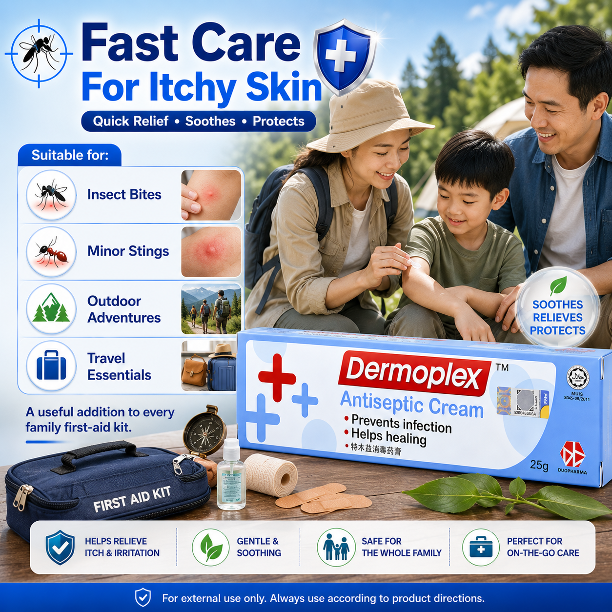 Dermoplex Antiseptic Cream 25g – Prevent Infection & Heal Wounds Fast
