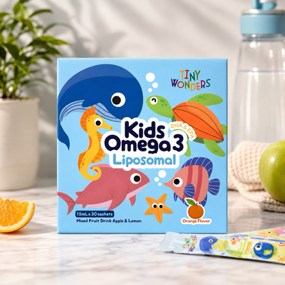 Tiny Wonders Kids Omega 3 Liposomal DHA+EPA | Brain, Eye & Immunity Support