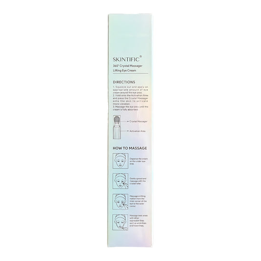 SKINTIFIC 360° Crystal Massager Lifting Eye Cream 20g
