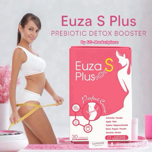 Euza S Plus Prebiotic Fiber Detox Booster 30s - Gut Reset, Bloat & Waistline
