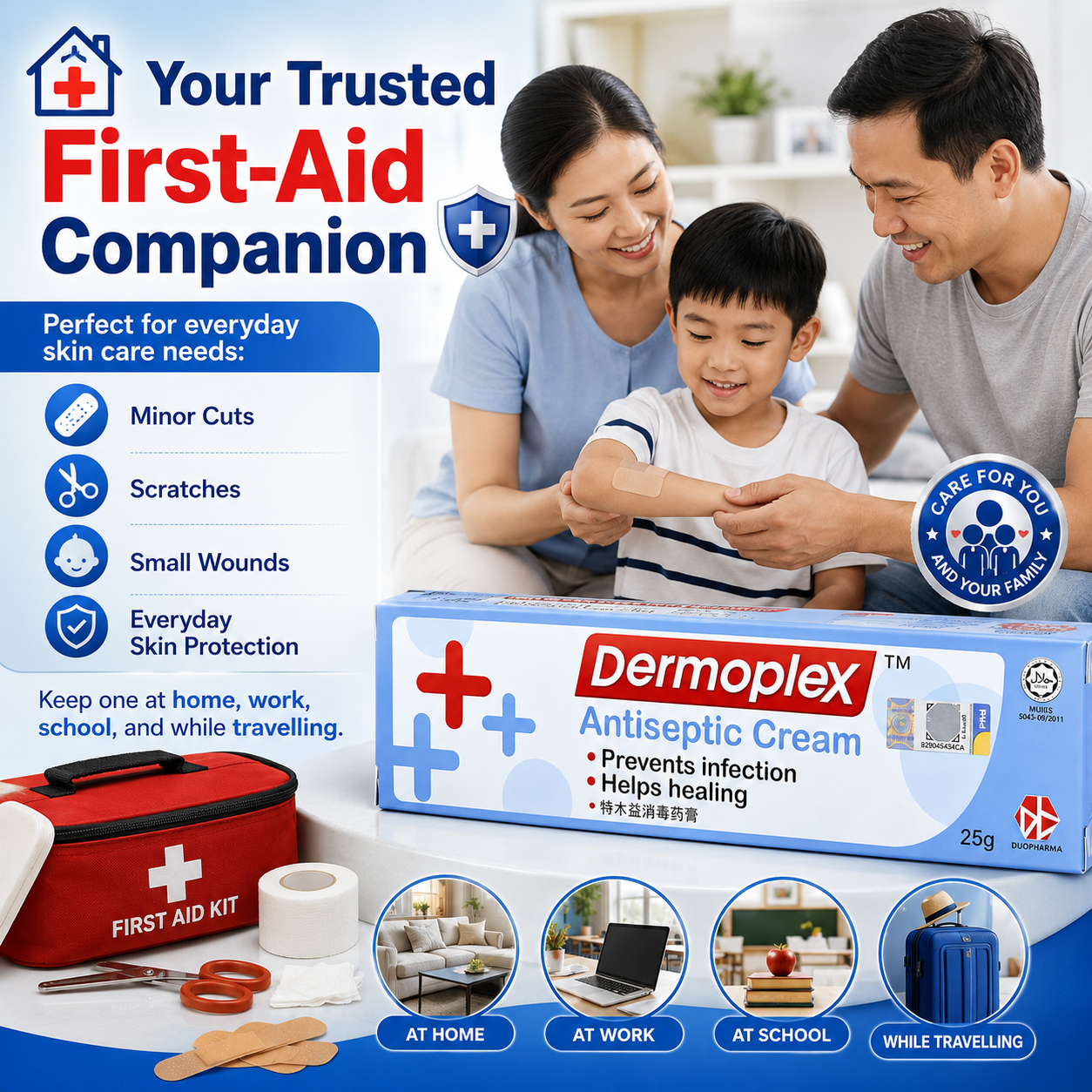 Dermoplex Antiseptic Cream 25g – Prevent Infection & Heal Wounds Fast
