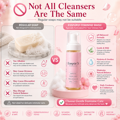 Esspúr51 Feminine Wash Foam 200ml