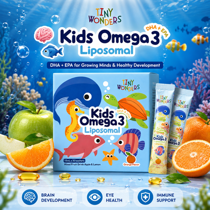 Tiny Wonders Kids Omega 3 Liposomal DHA+EPA | Brain, Eye & Immunity Support