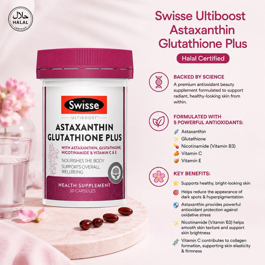 Swisse Ultiboost Astaxanthin Glutathione Plus
