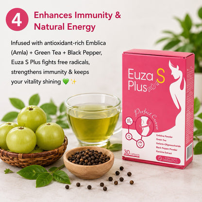 Euza S Plus Prebiotic Fiber Detox Booster 30s - Gut Reset, Bloat & Waistline