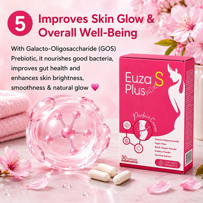 Euza S Plus Prebiotic Fiber Detox Booster 30s - Gut Reset, Bloat & Waistline