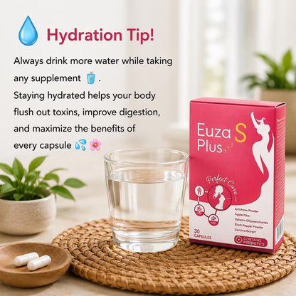 Euza S Plus Prebiotic Fiber Detox Booster 30s - Gut Reset, Bloat & Waistline