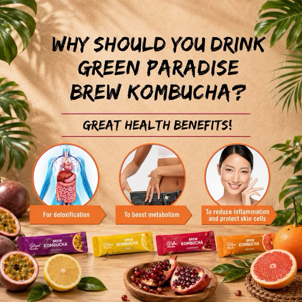 Brew Kombucha Passion Fruit | Alishan High Mountain Green Tea (5g x10s)
