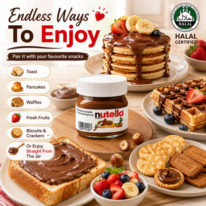 Mini Nutella 25g Pocket-Sized Chocolate Hazelnut Spread Perfect For Travel Gift