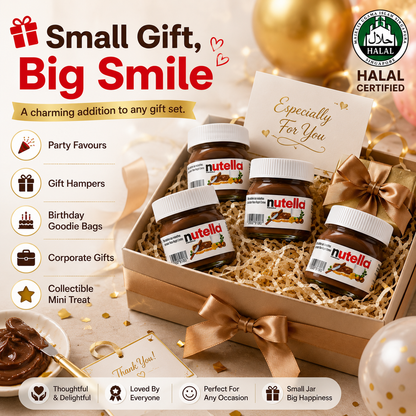 Mini Nutella 25g Pocket-Sized Chocolate Hazelnut Spread Perfect For Travel Gift