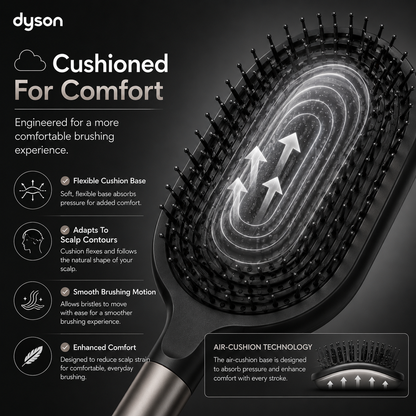 Premium Dyson Paddle Brush (Black & Nickel)