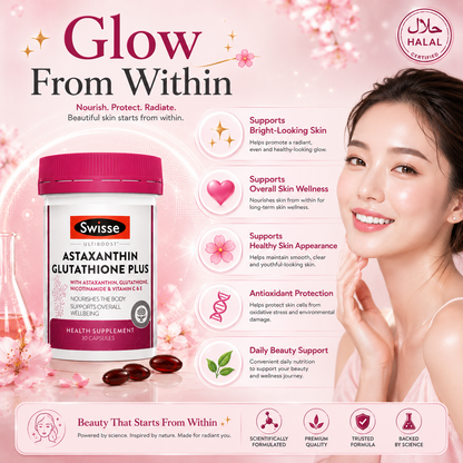 Swisse Ultiboost Astaxanthin Glutathione Plus