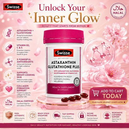Swisse Ultiboost Astaxanthin Glutathione Plus