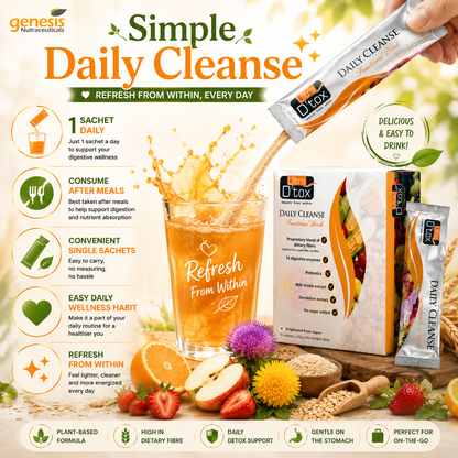 ULTRA D’TOX Daily Cleanse Functional Drink 20g x 15 Sachets