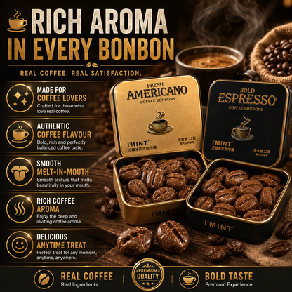 I’MINT Sugar Free Coffee Bonbons 32g | Xylitol Fresh Americano & Bold Espresso