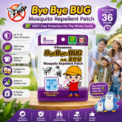 Bye Bye Bug Mosquito Repellent Patch 8s
