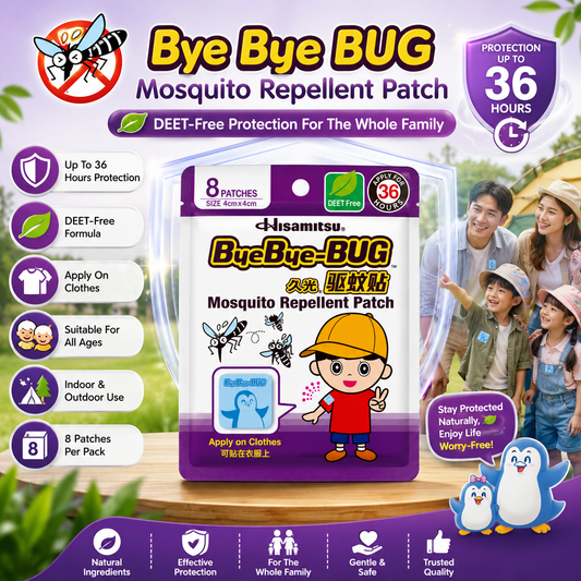 Bye Bye Bug Mosquito Repellent Patch 8s