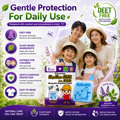 Bye Bye Bug Mosquito Repellent Patch 8s