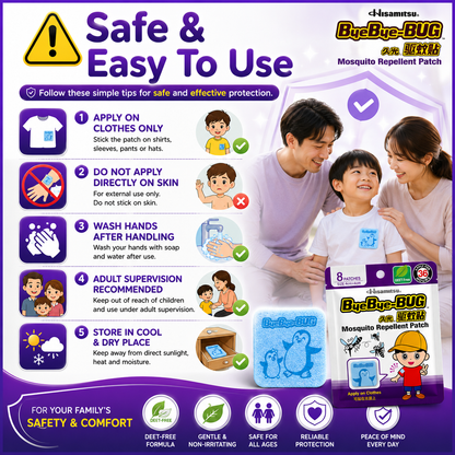 Bye Bye Bug Mosquito Repellent Patch 8s