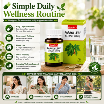 Kordel’s Papaya Leaf Extract 500mg
