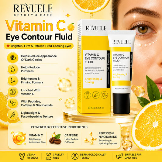 Revuele Vitamin C Eye Contour Fluid 25ml – Brightening, Firming & Anti-Dark Circles