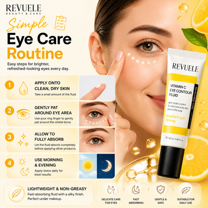 Revuele Vitamin C Eye Contour Fluid 25ml – Brightening, Firming & Anti-Dark Circles