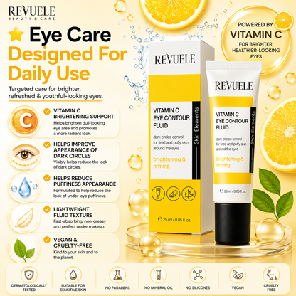 Revuele Vitamin C Eye Contour Fluid 25ml – Brightening, Firming & Anti-Dark Circles