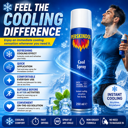 Perskindol Cool Spray 250ml Instant Muscle Joint Pain Relief Sports Injury Care