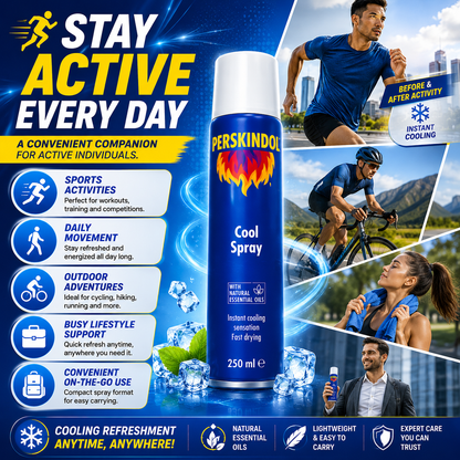 Perskindol Cool Spray 250ml Instant Muscle Joint Pain Relief Sports Injury Care
