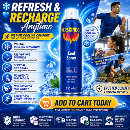 Perskindol Cool Spray 250ml Instant Muscle Joint Pain Relief Sports Injury Care
