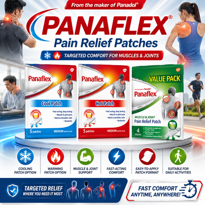 PANAFLEX Pain Relief Patch | Cool Patch | Hot Patch | Muscle & Joint Patch