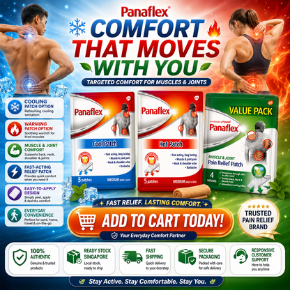 PANAFLEX Pain Relief Patch | Cool Patch | Hot Patch | Muscle & Joint Patch