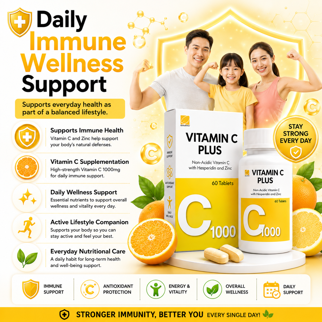 Vitamin C Plus 1000mg Tablets (60s)