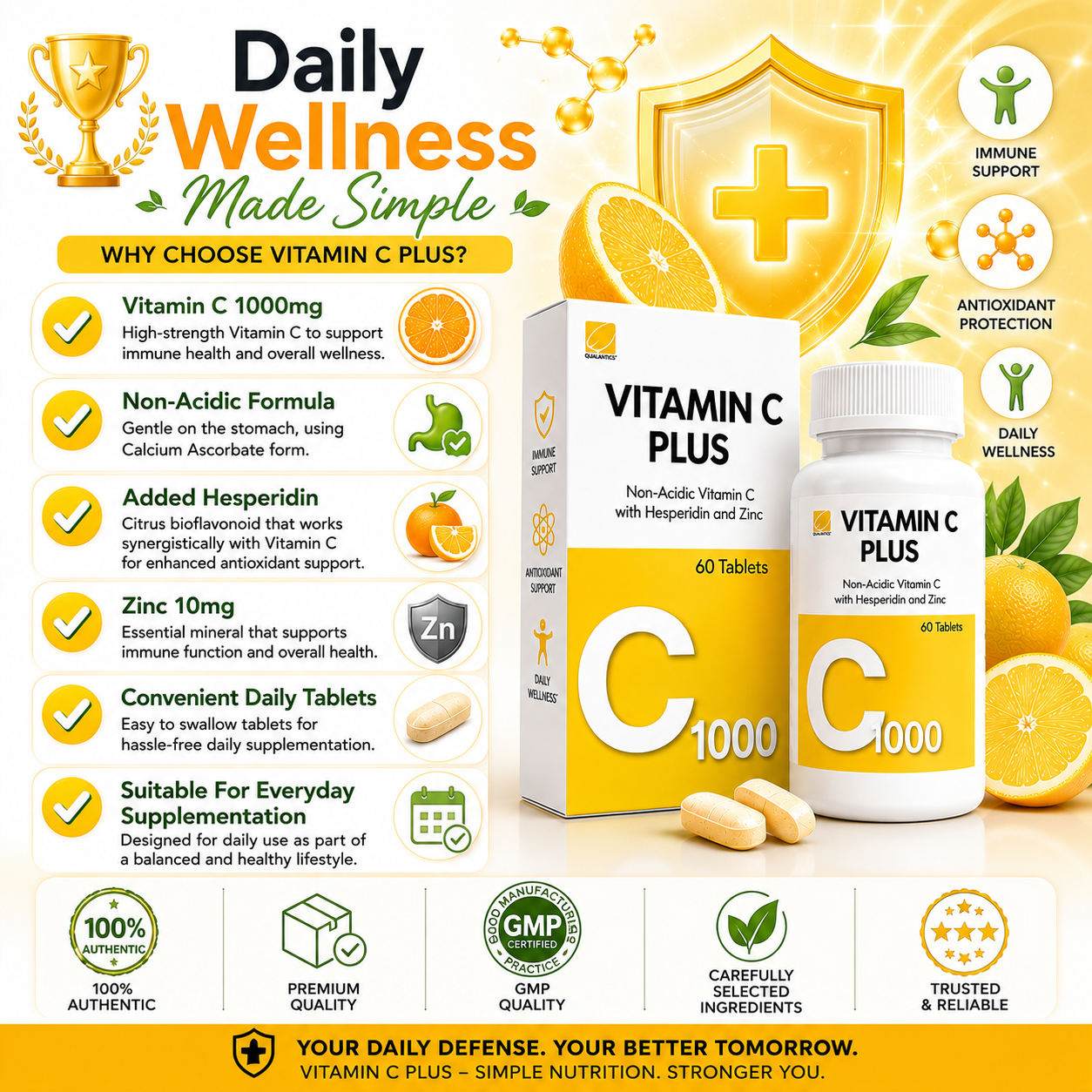 Vitamin C Plus 1000mg Tablets (60s)