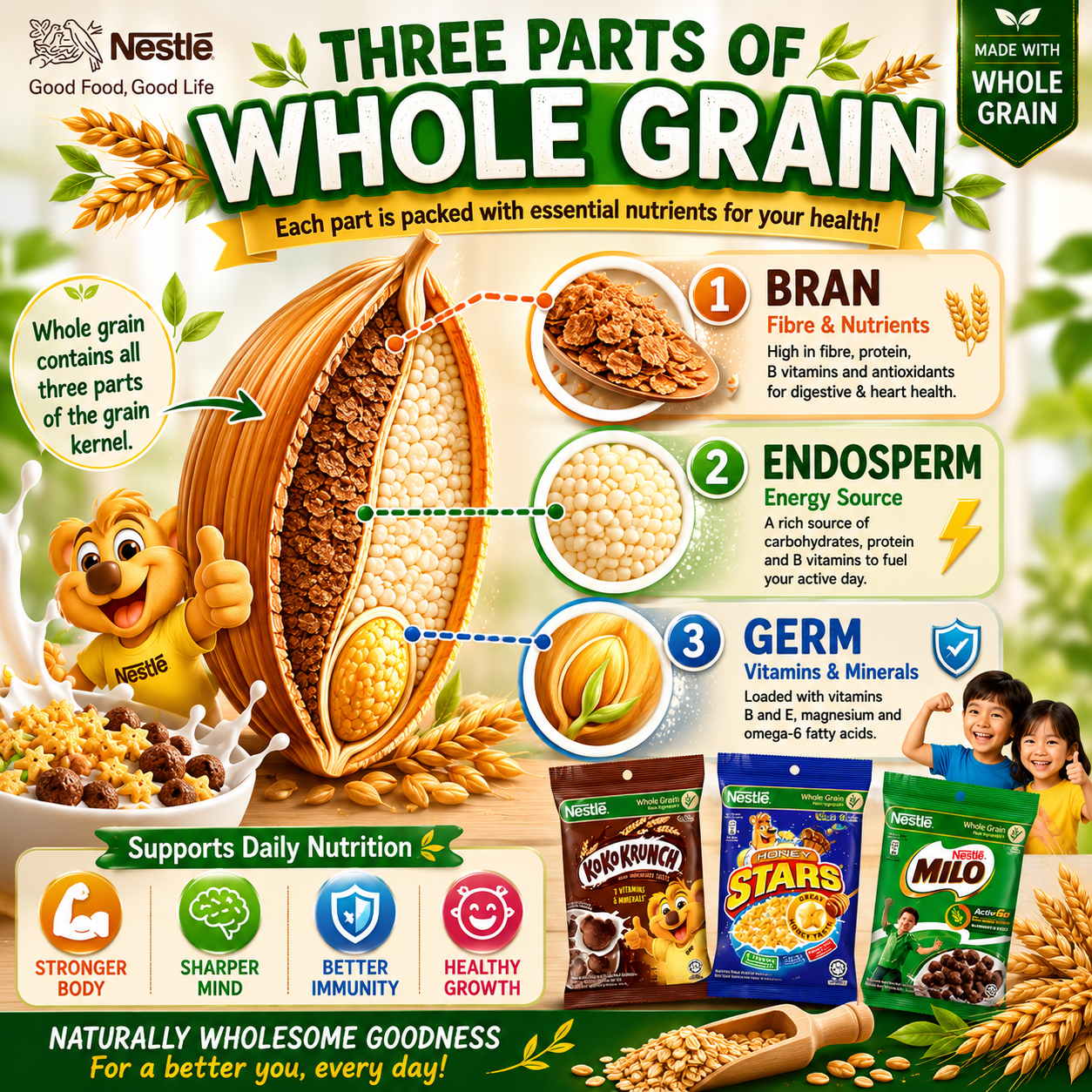NESTLÉ Breakfast Cereals Mini Packs 25g | Koko Krunch | Honey Stars | Milo Cereal