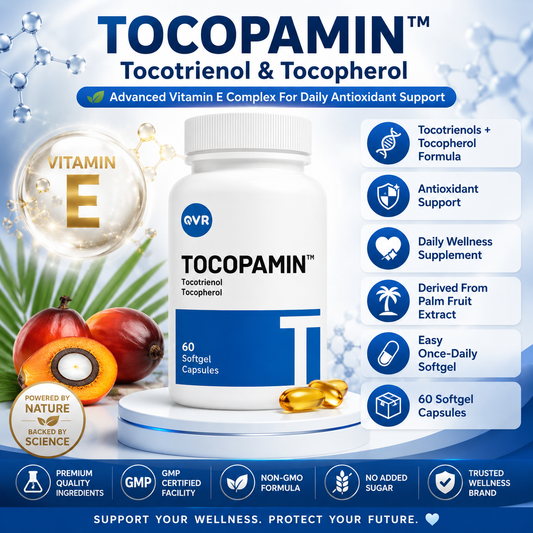 Tocopamin™ 120mg | 60 Softgels Heart Liver Brain Support Antioxidant Supplement
