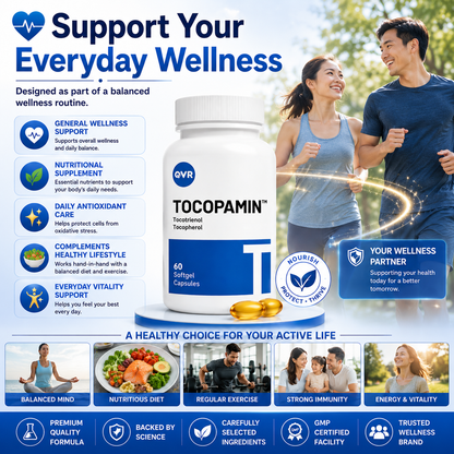 Tocopamin™ 120mg | 60 Softgels Heart Liver Brain Support Antioxidant Supplement