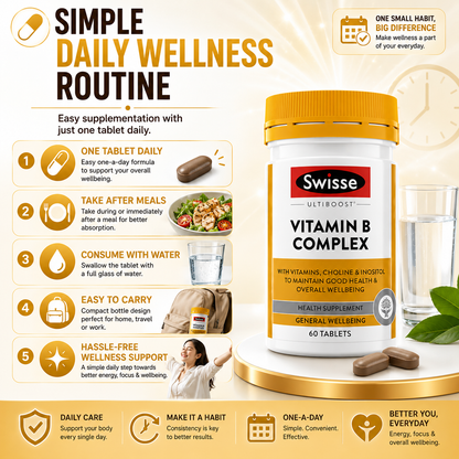 Swisse Ultiboost Vitamin B Complex 60 Tablets