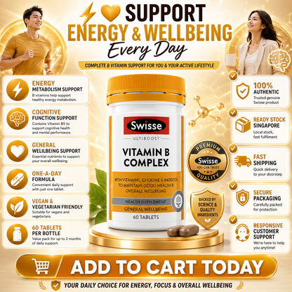 Swisse Ultiboost Vitamin B Complex 60 Tablets