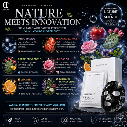 ELPHA Premium Bubble Mask Graphene Exfoliation 6s | All Skin Types
