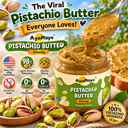 AyoMayo Pistachio Butter Chunky 90g | 100% USA Pistachios