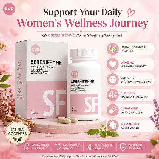 QVR SERENIFEMME Capsules 60s | Hormonal Balance & Women’s Well-Being