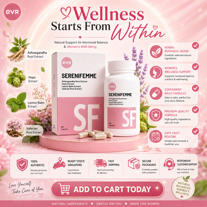 QVR SERENIFEMME Capsules 60s | Hormonal Balance & Women’s Well-Being