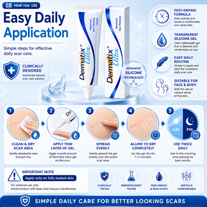 Dermatix Ultra Advanced Scar Formula Gel | Reduce Deep & Post-surgery Scars